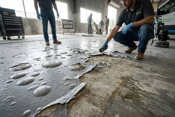 Fix Peeling, Blistering & Delaminating Floor Coatings before