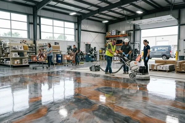 Decorative Quartz, Metallic Epoxy & Commercial Floor Systems project 5