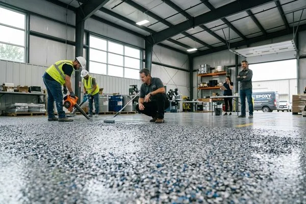 Decorative Quartz, Metallic Epoxy & Commercial Floor Systems project 3